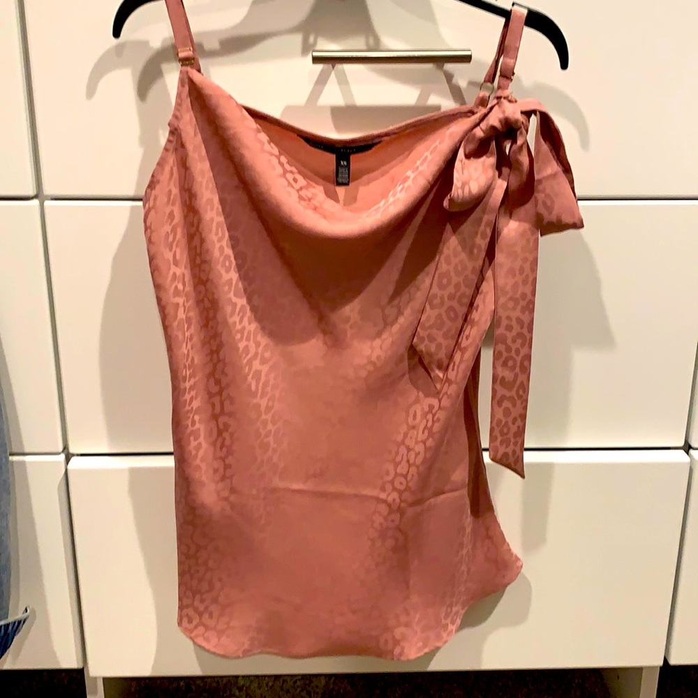 WHBM Mauve pink leopard tank top, NWT, sz XS